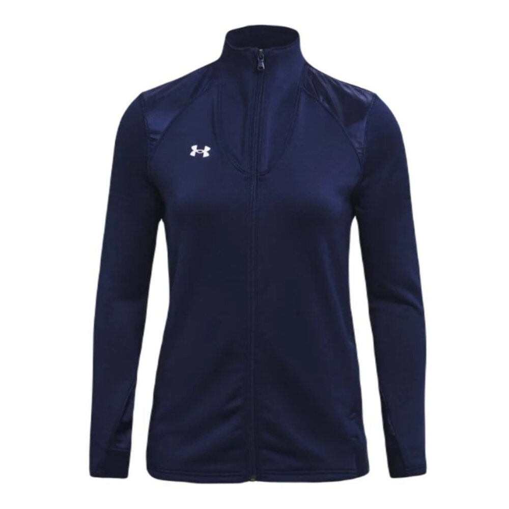 Women's Navy Blue Under Armour Command Warm-Up Full-Zip